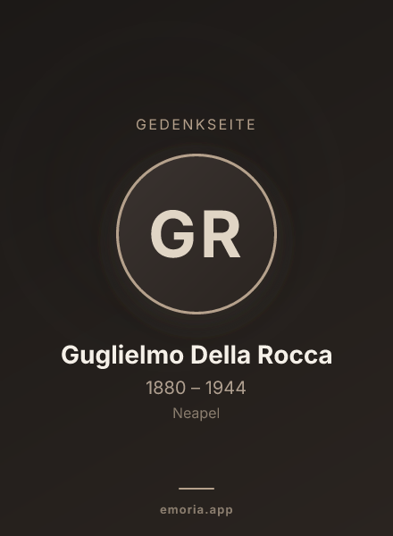 Gedenkportrait von Guglielmo Della Rocca