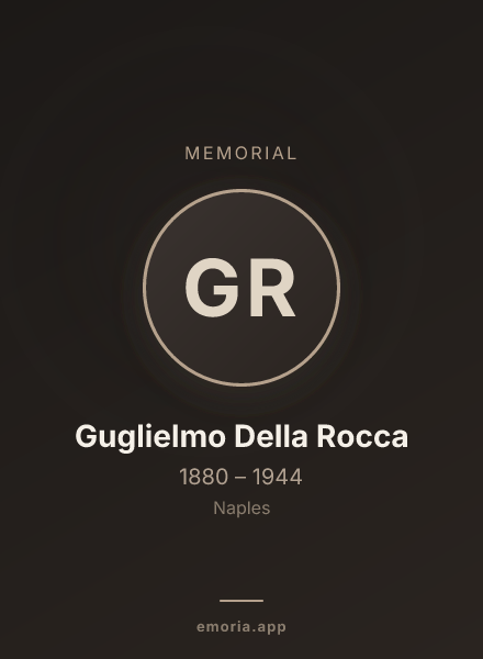 Memorial portrait of Guglielmo Della Rocca
