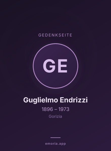Gedenkportrait von Guglielmo Endrizzi