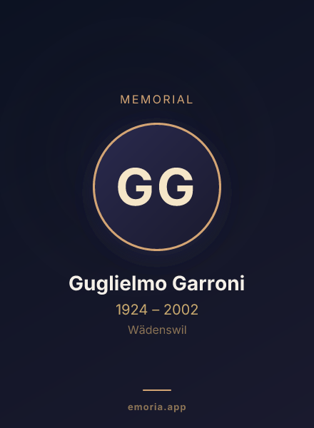 Memorial portrait of Guglielmo Garroni