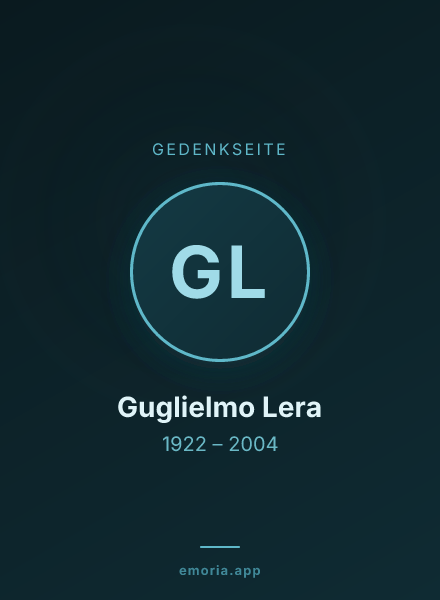 Gedenkportrait von Guglielmo Lera