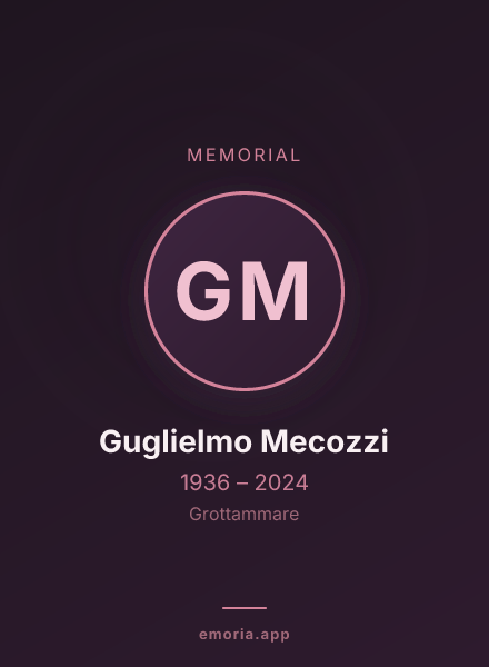Memorial portrait of Guglielmo Mecozzi