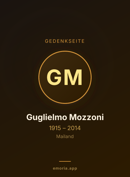 Gedenkportrait von Guglielmo Mozzoni