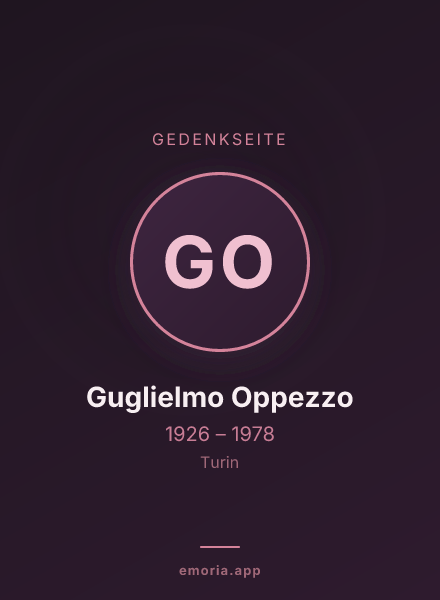 Gedenkportrait von Guglielmo Oppezzo