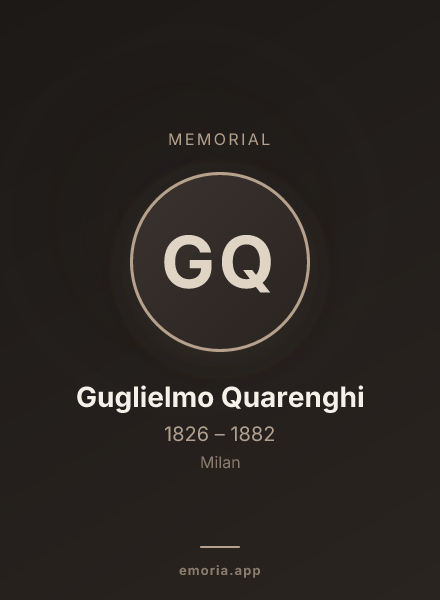 Memorial portrait of Guglielmo Quarenghi