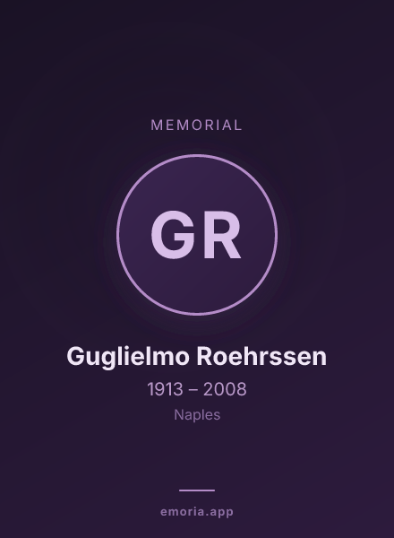 Memorial portrait of Guglielmo Roehrssen