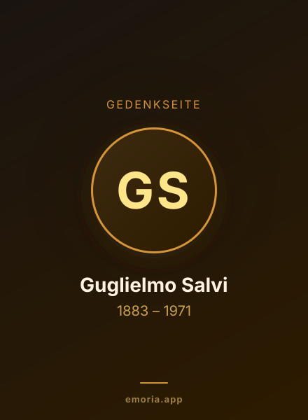 Gedenkportrait von Guglielmo Salvi