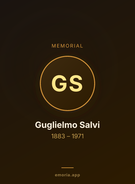 Memorial portrait of Guglielmo Salvi