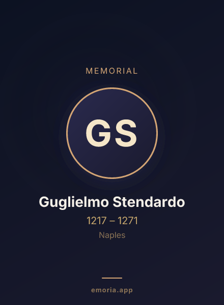 Memorial portrait of Guglielmo Stendardo