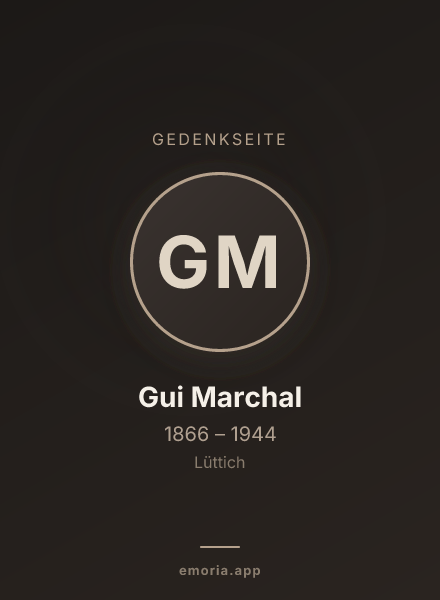 Gedenkportrait von Gui Marchal