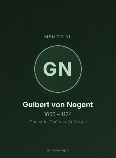 Memorial portrait of Guibert von Nogent