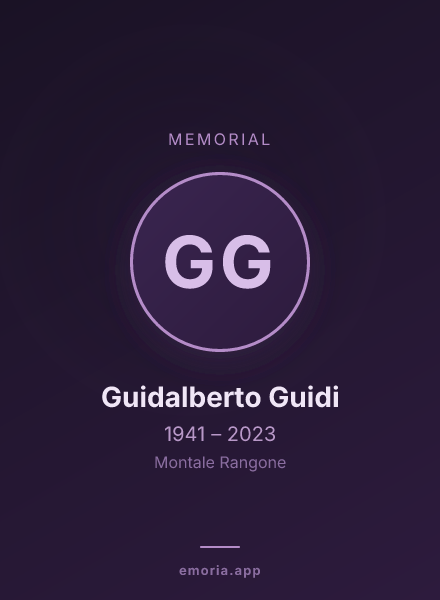 Memorial portrait of Guidalberto Guidi