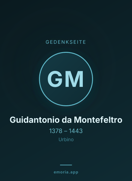 Gedenkportrait von Guidantonio da Montefeltro
