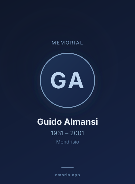Memorial portrait of Guido Almansi