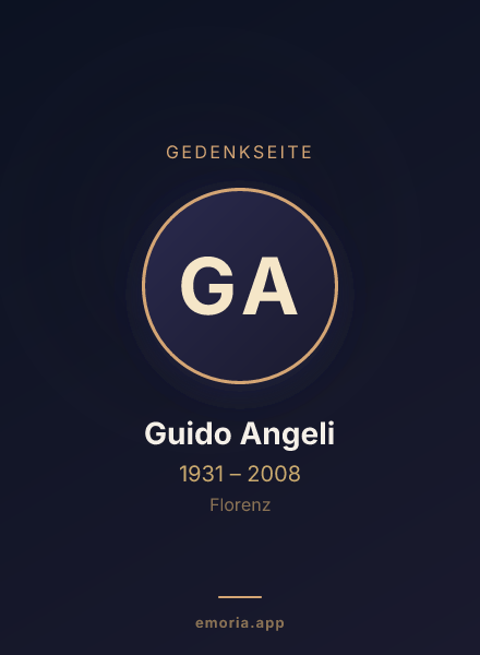 Gedenkportrait von Guido Angeli