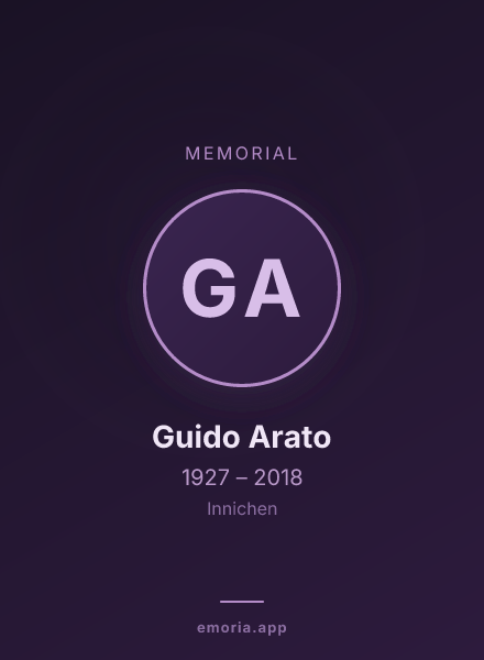 Memorial portrait of Guido Arato