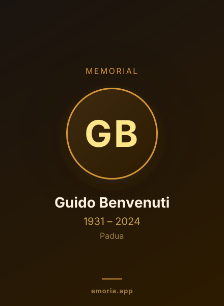 Memorial portrait of Guido Benvenuti