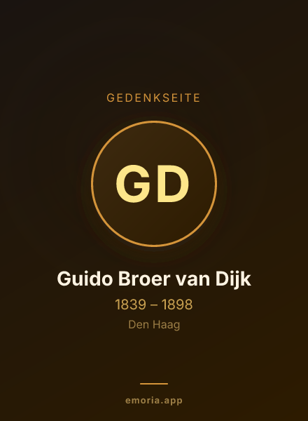 Gedenkportrait von Guido Broer van Dijk
