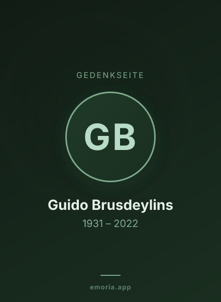 Gedenkportrait von Guido Brusdeylins