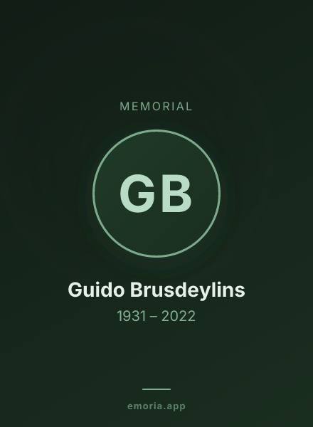 Memorial portrait of Guido Brusdeylins