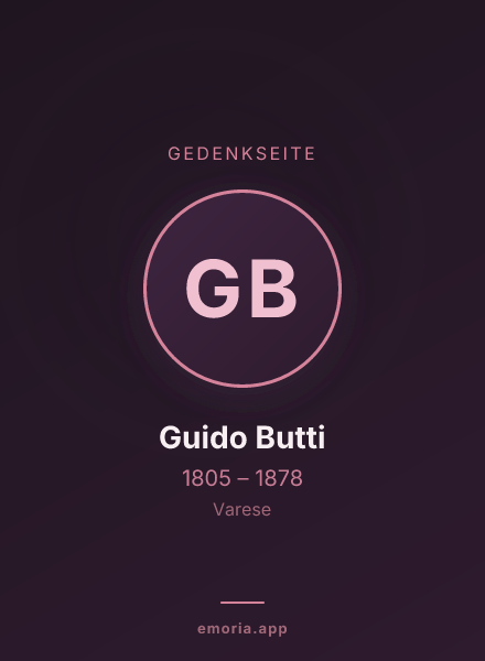 Gedenkportrait von Guido Butti