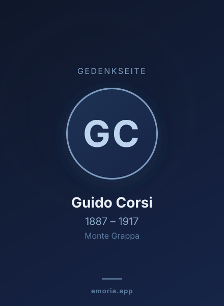Gedenkportrait von Guido Corsi