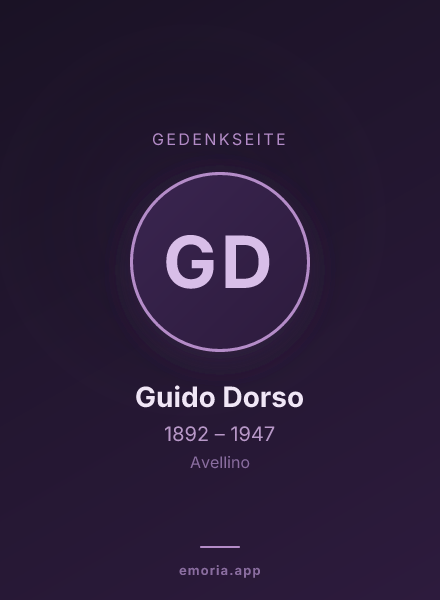 Gedenkportrait von Guido Dorso