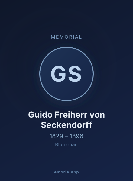 Memorial portrait of Guido Freiherr von Seckendorff