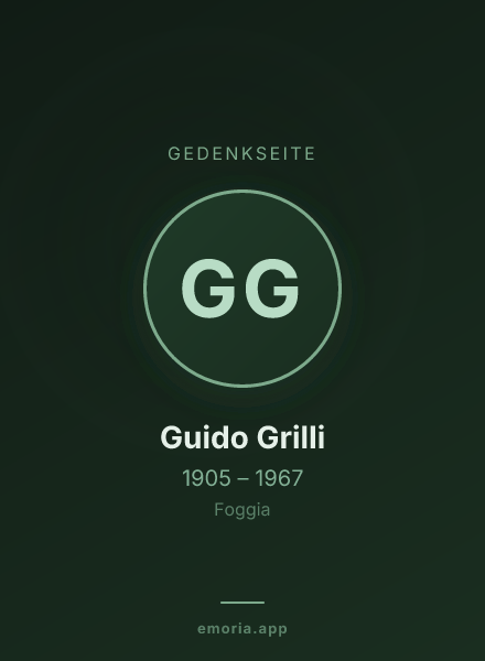 Gedenkportrait von Guido Grilli