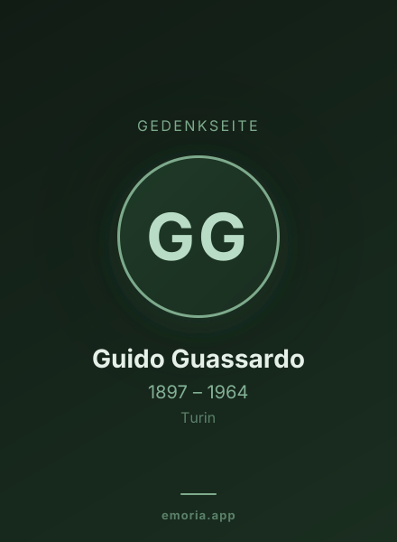 Gedenkportrait von Guido Guassardo