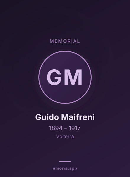 Memorial portrait of Guido Maifreni