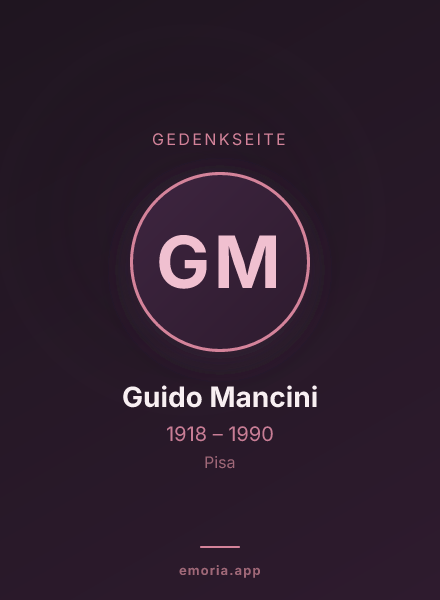 Gedenkportrait von Guido Mancini