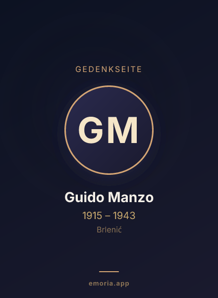 Gedenkportrait von Guido Manzo