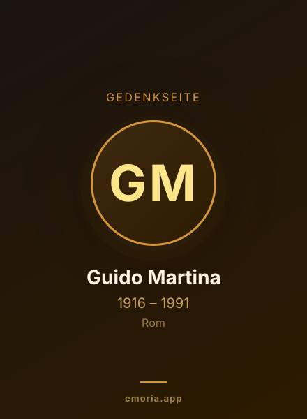 Gedenkportrait von Guido Martina