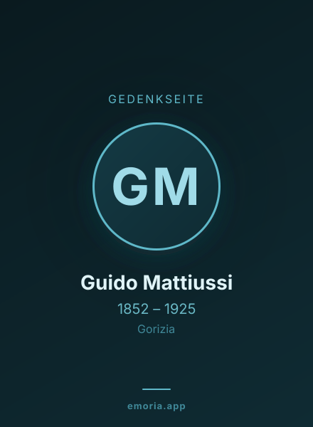 Gedenkportrait von Guido Mattiussi