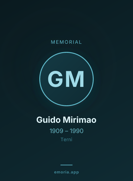 Memorial portrait of Guido Mirimao