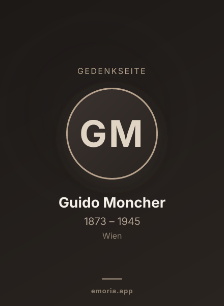 Gedenkportrait von Guido Moncher