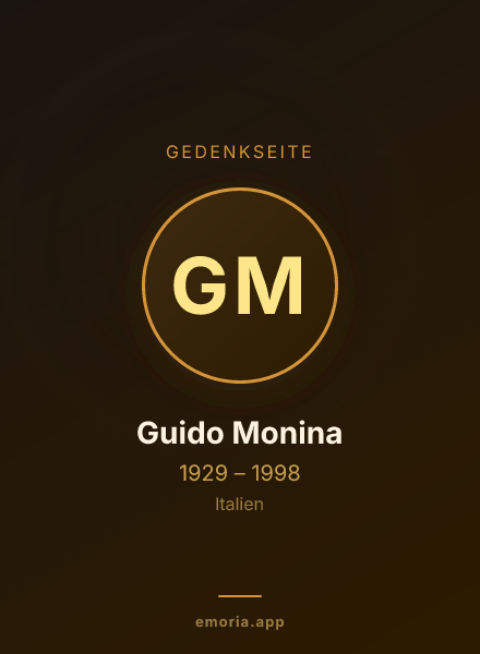 Gedenkportrait von Guido Monina