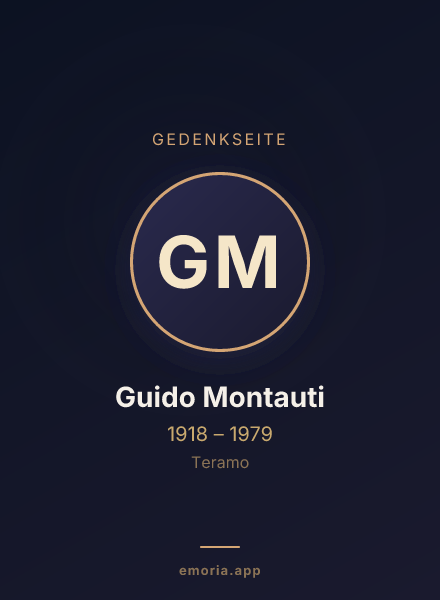 Gedenkportrait von Guido Montauti