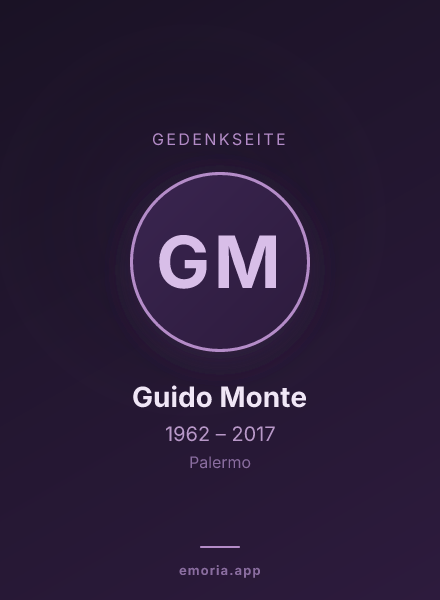 Gedenkportrait von Guido Monte