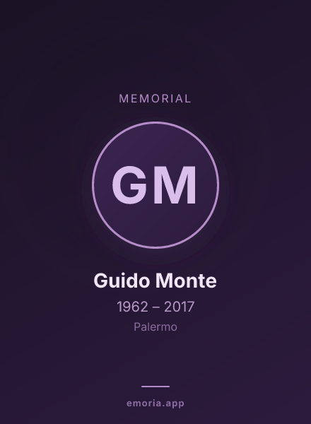 Memorial portrait of Guido Monte
