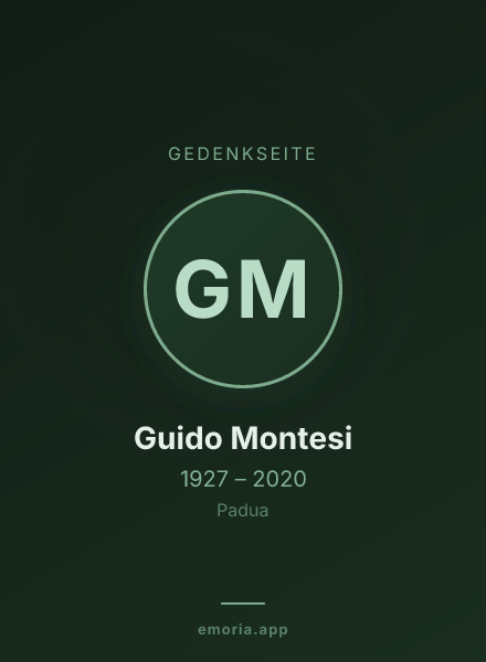 Gedenkportrait von Guido Montesi