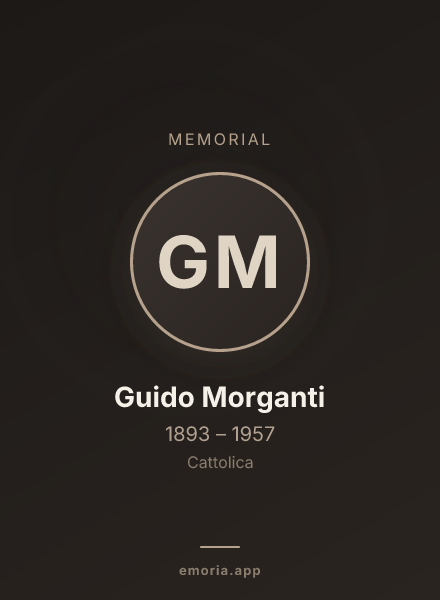 Memorial portrait of Guido Morganti