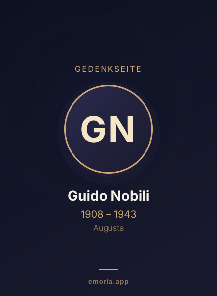 Gedenkportrait von Guido Nobili