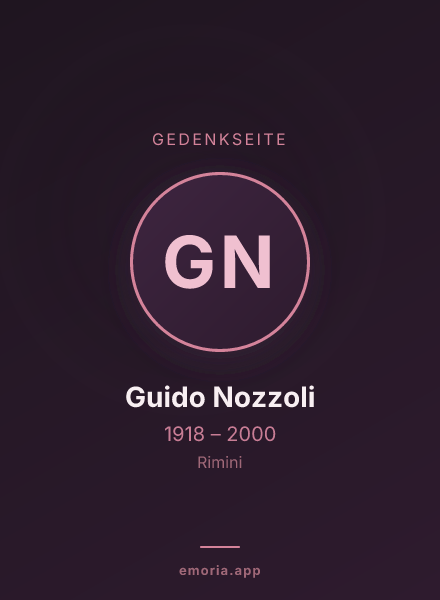 Gedenkportrait von Guido Nozzoli