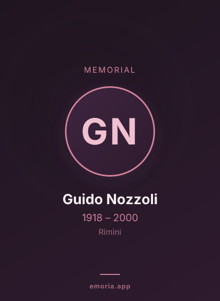 Memorial portrait of Guido Nozzoli