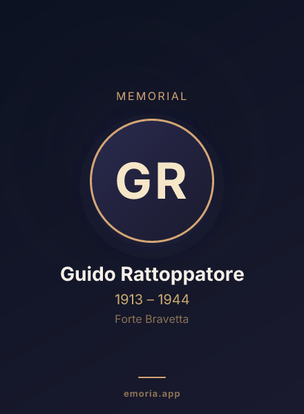 Memorial portrait of Guido Rattoppatore
