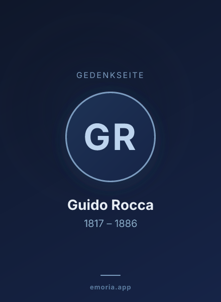 Gedenkportrait von Guido Rocca