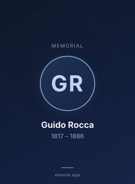Memorial portrait of Guido Rocca