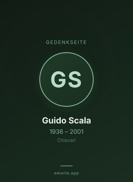 Gedenkportrait von Guido Scala